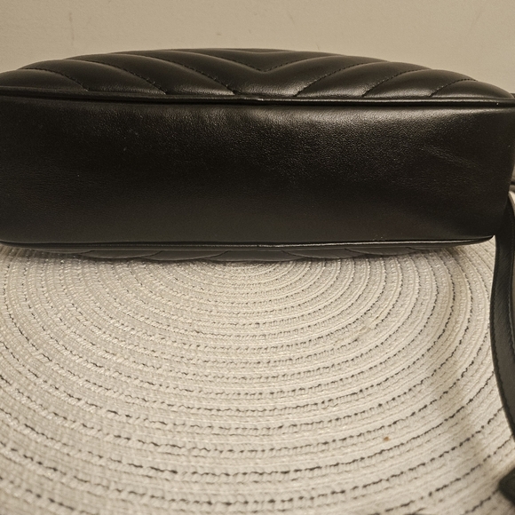 🖤 Saint Laurent YSL Lou Camera Bag Black Chevron Calfskin - Picture 10 of 12